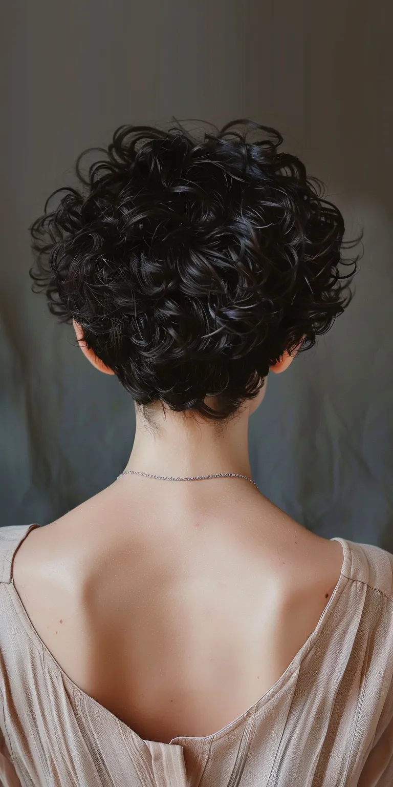 short feminine haircuts Asymmetric cut, Japanese women's hairstyles, Digital perm, Updo, Chignon