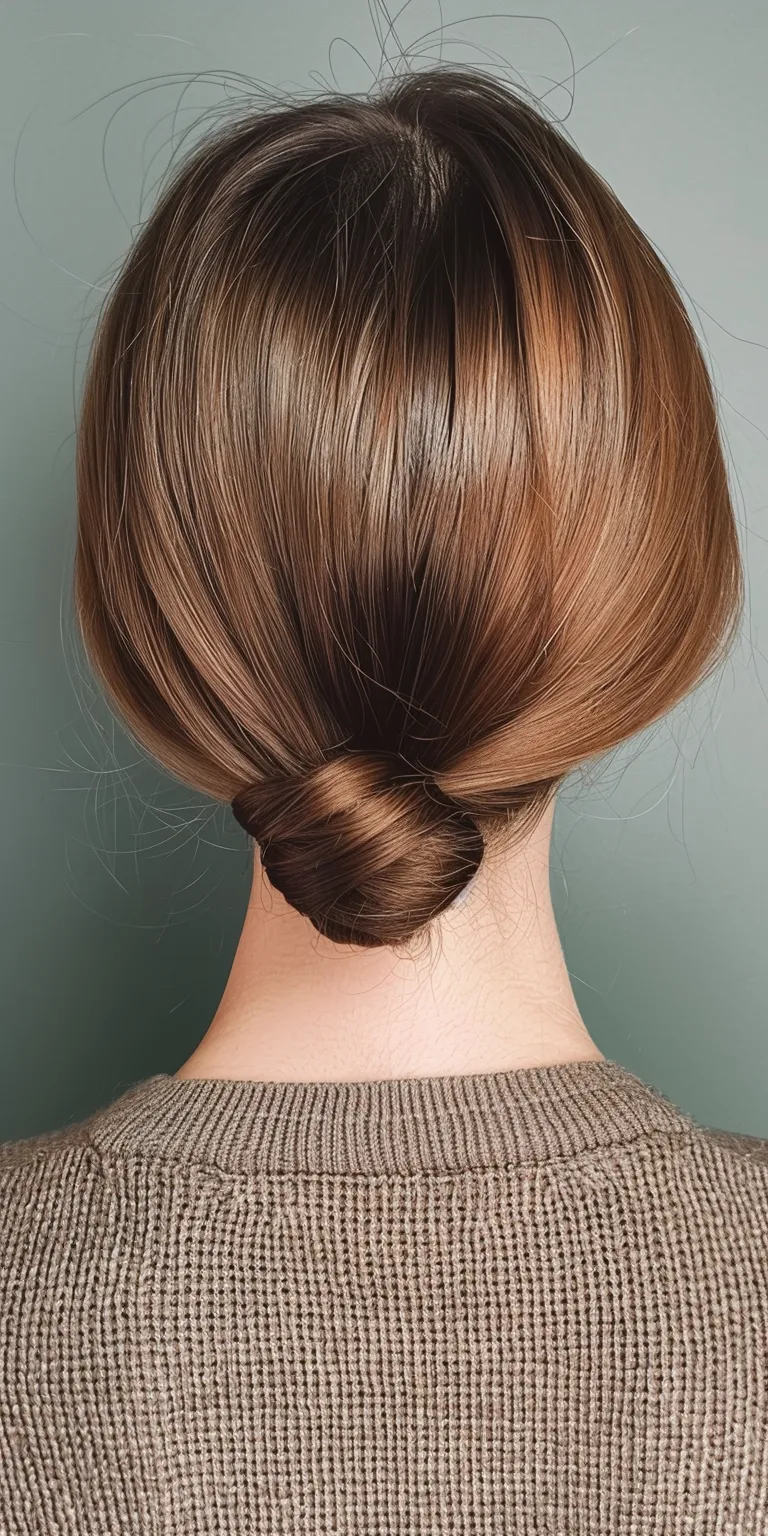 low maintenance haircuts Chignon, French twist, Updo, Ballerina bun, Asymmetric cut