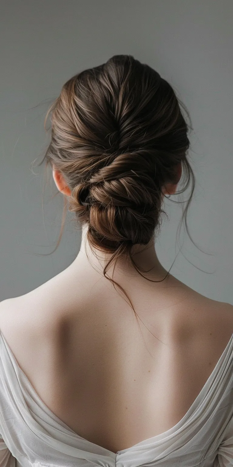 hairstyles for women over 50 French braid, Chignon, Braid, Updo, Waterfall braids