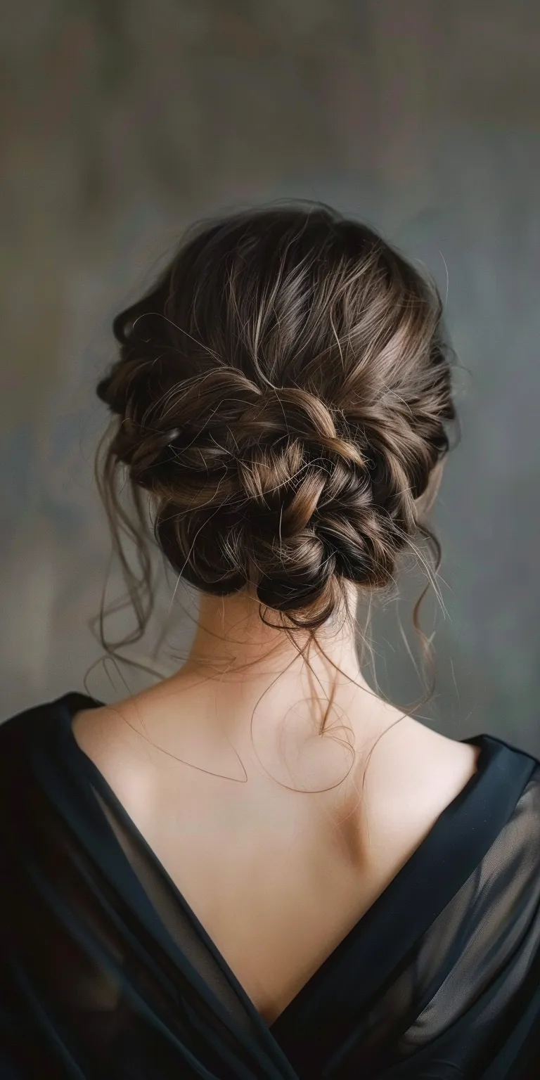 cute updo hairstyles Updo, Chignon, Milkmaid braid, French Waterfall braids