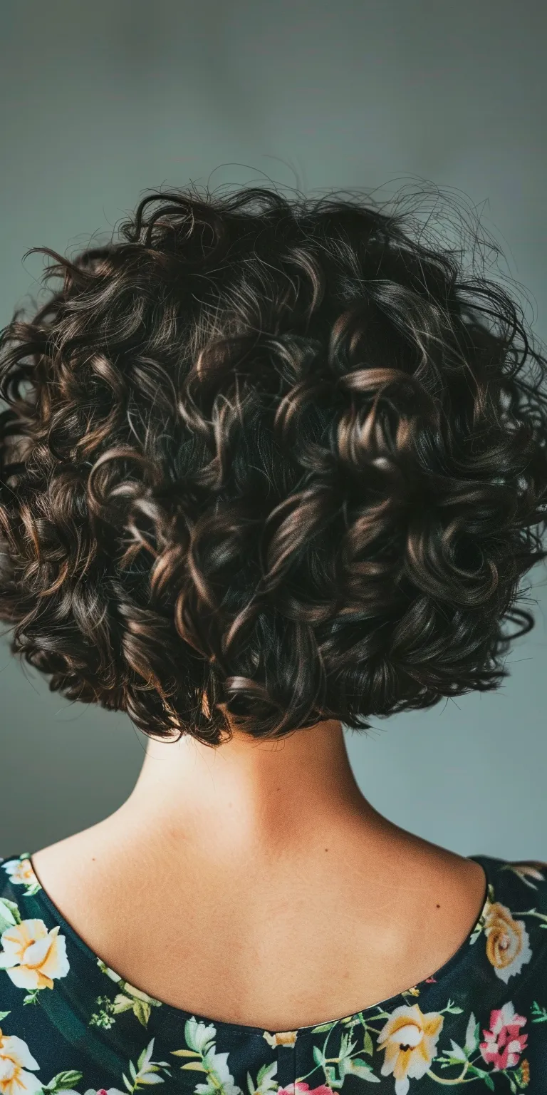 curly hairstyles for short hair Digital perm, Asymmetric cut, Ringlets, Finger wave, Curly