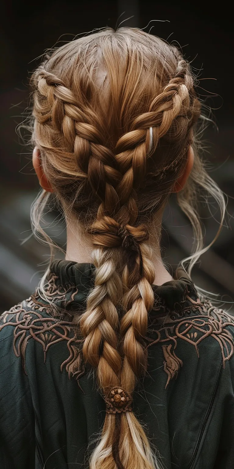 medieval hairstyles French braid, Braid, Boho braids, Waterfall twist