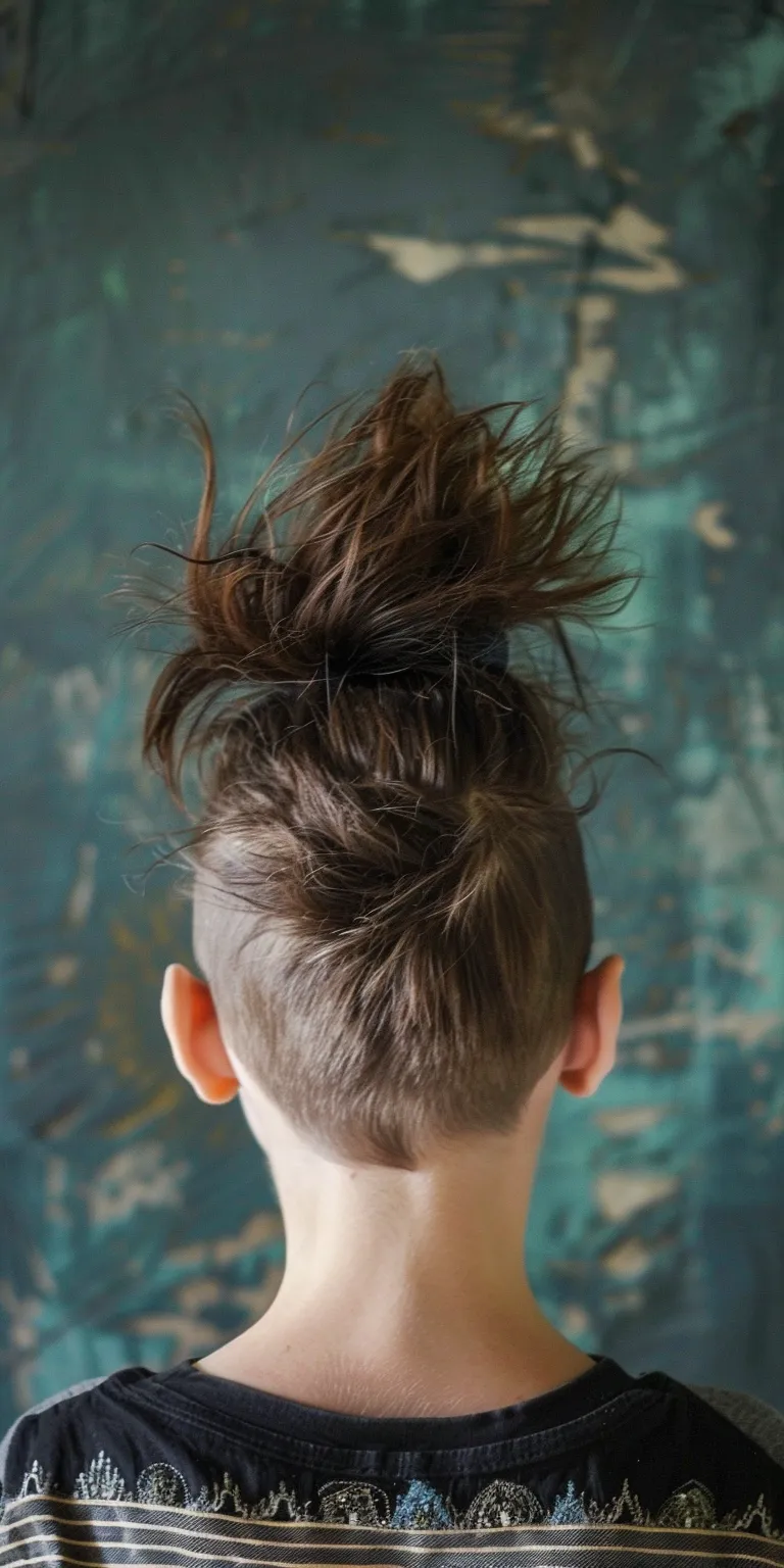 mohawk styles Pompadour, Mohawk, Feathered hair, Asymmetric cut, Chignon