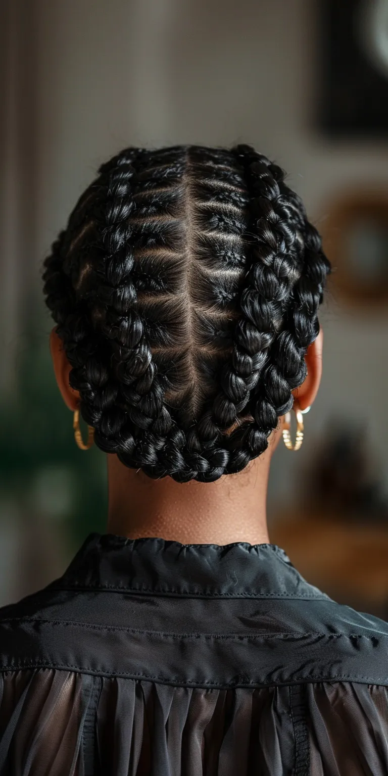 short braided hairstyles French twist, Waterfall braids, Hair twists, Finger wave, Braid