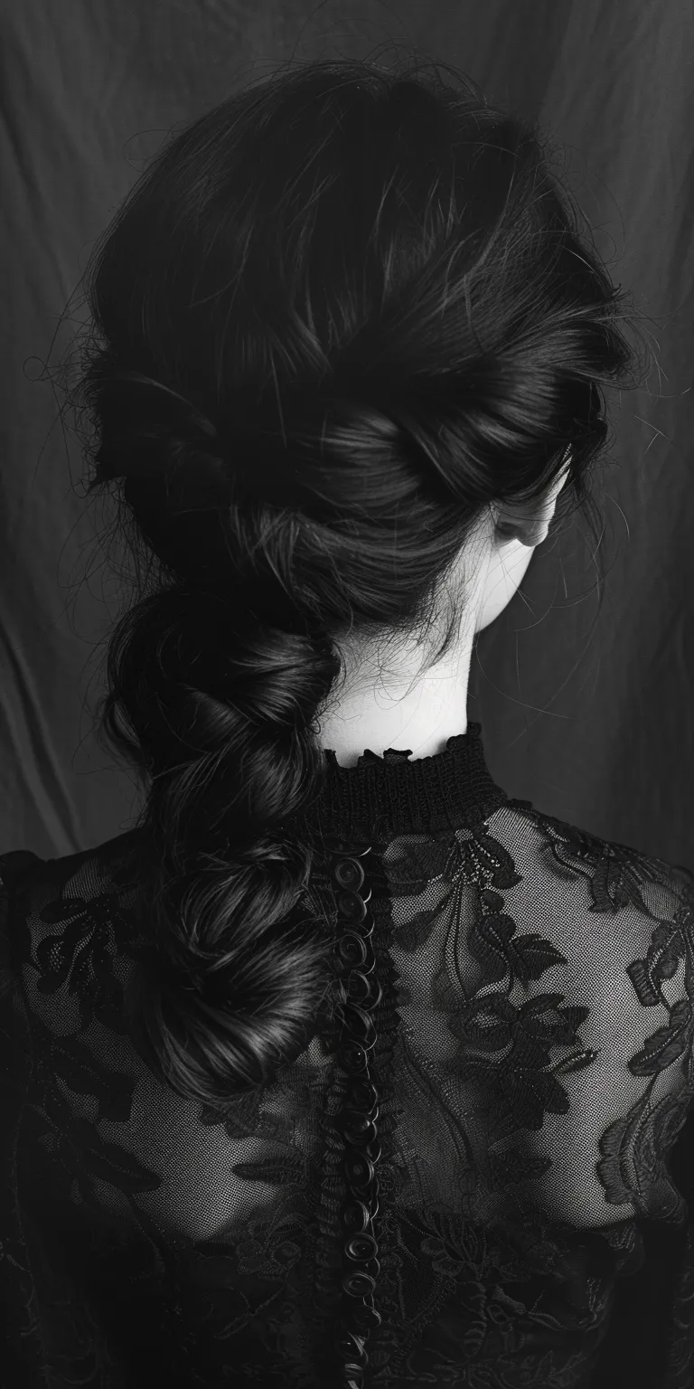 vampire hairstyles Updo, Chignon, Milkmaid braid, French twist, braid