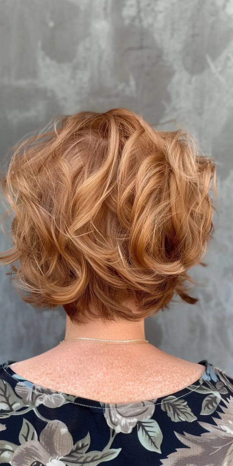 low maintenance haircuts thick hair Digital perm, Asymmetric cut, Updo, Chignon, Layered