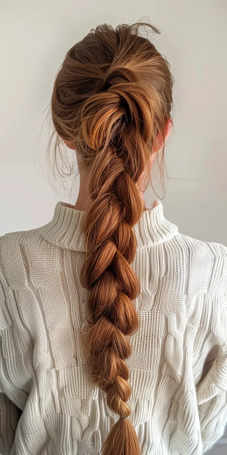 long braided ponytail Waterfall braids, Braid, French braid, Boho twist