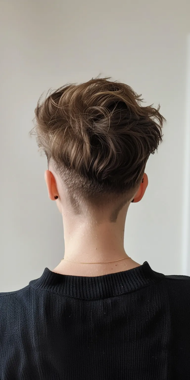 different haircuts for women Asymmetric cut, Short brush Pompadour, Professional French twist