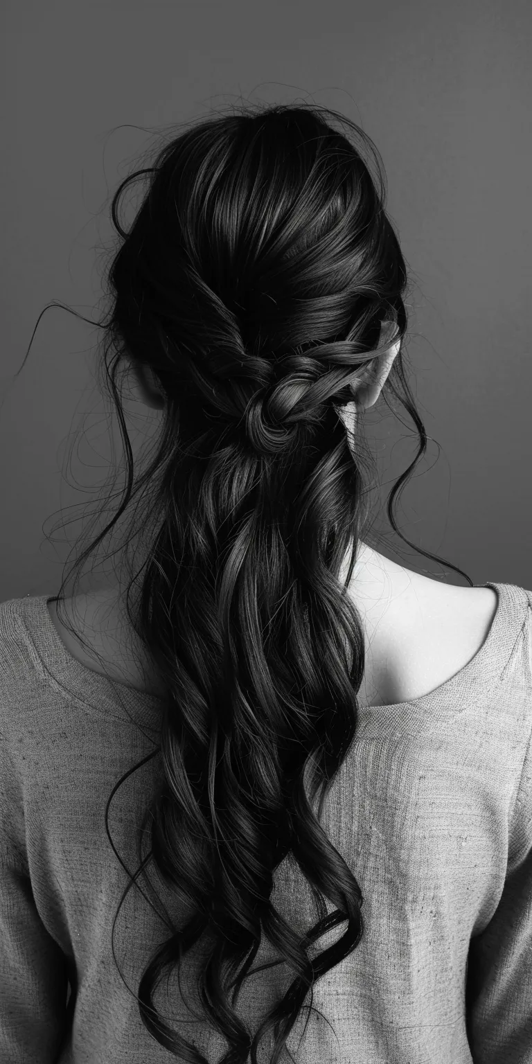 wavy hairstyles French braid, Milkmaid Waterfall braids, Braid, Chignon