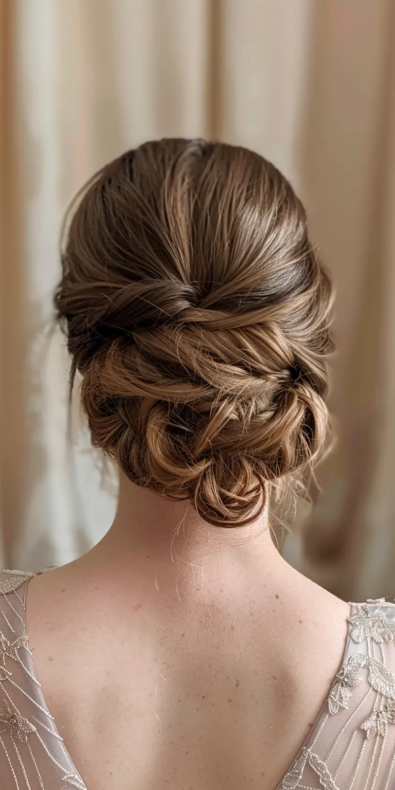 updo hairstyles for wedding Updo, Chignon, Milkmaid braid, Ballerina bun, French twist