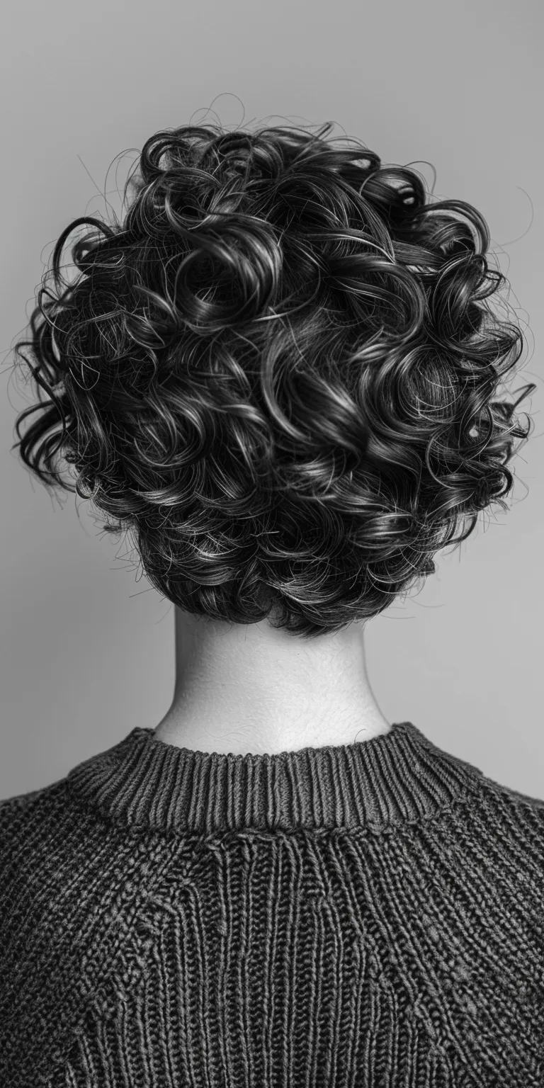 hair styles for short curly Digital perm, Asymmetric cut, Ringlets, Japanese women's hairstyles, Finger wave