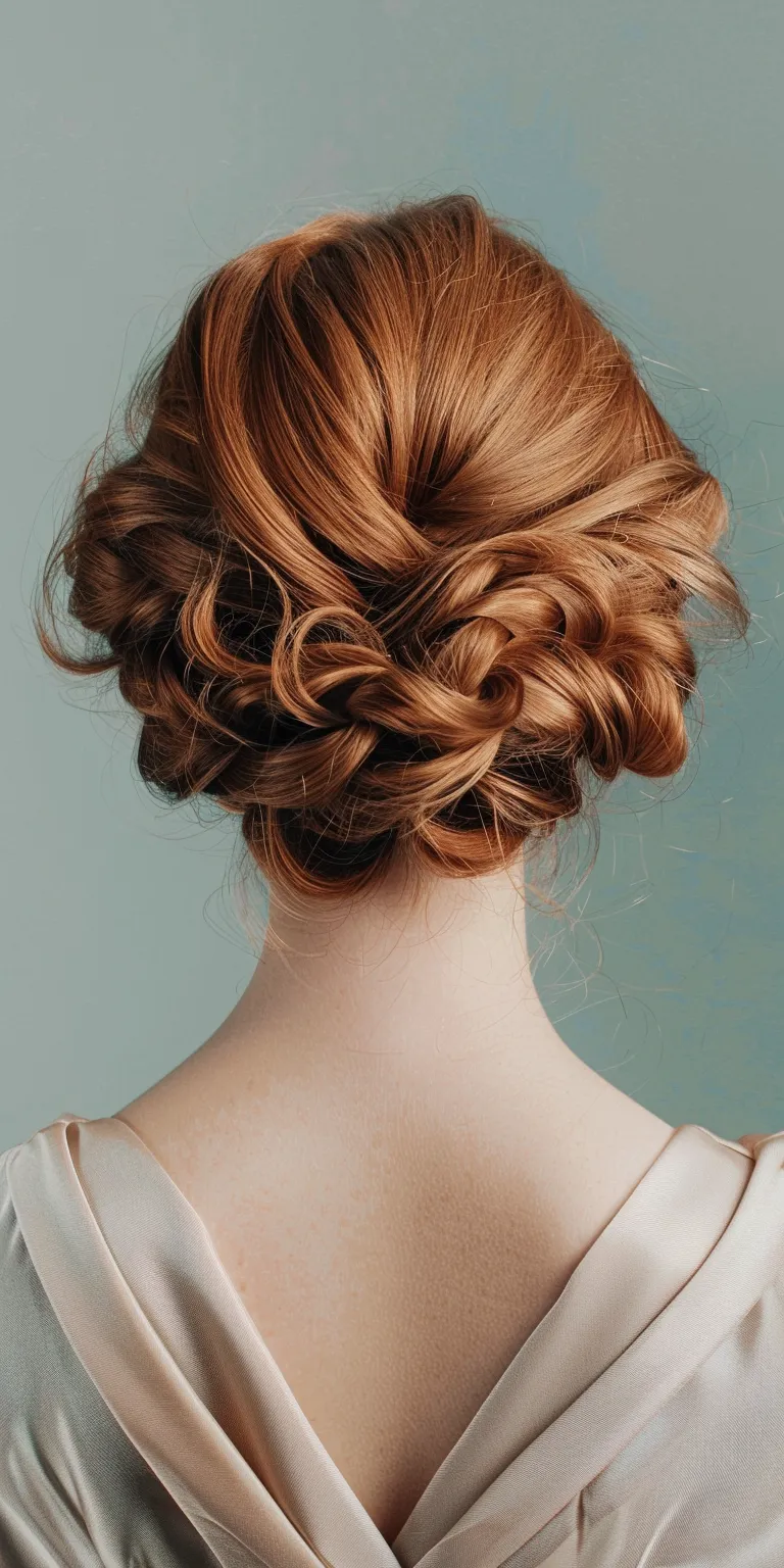 pomade hairstyle Updo, Chignon, Milkmaid braid, French twist, Ballerina bun