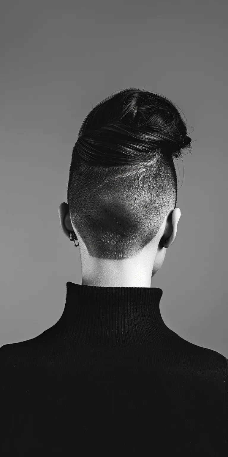 different haircuts Pompadour, Asymmetric cut, Tonsure, Mohawk, Short brush cut