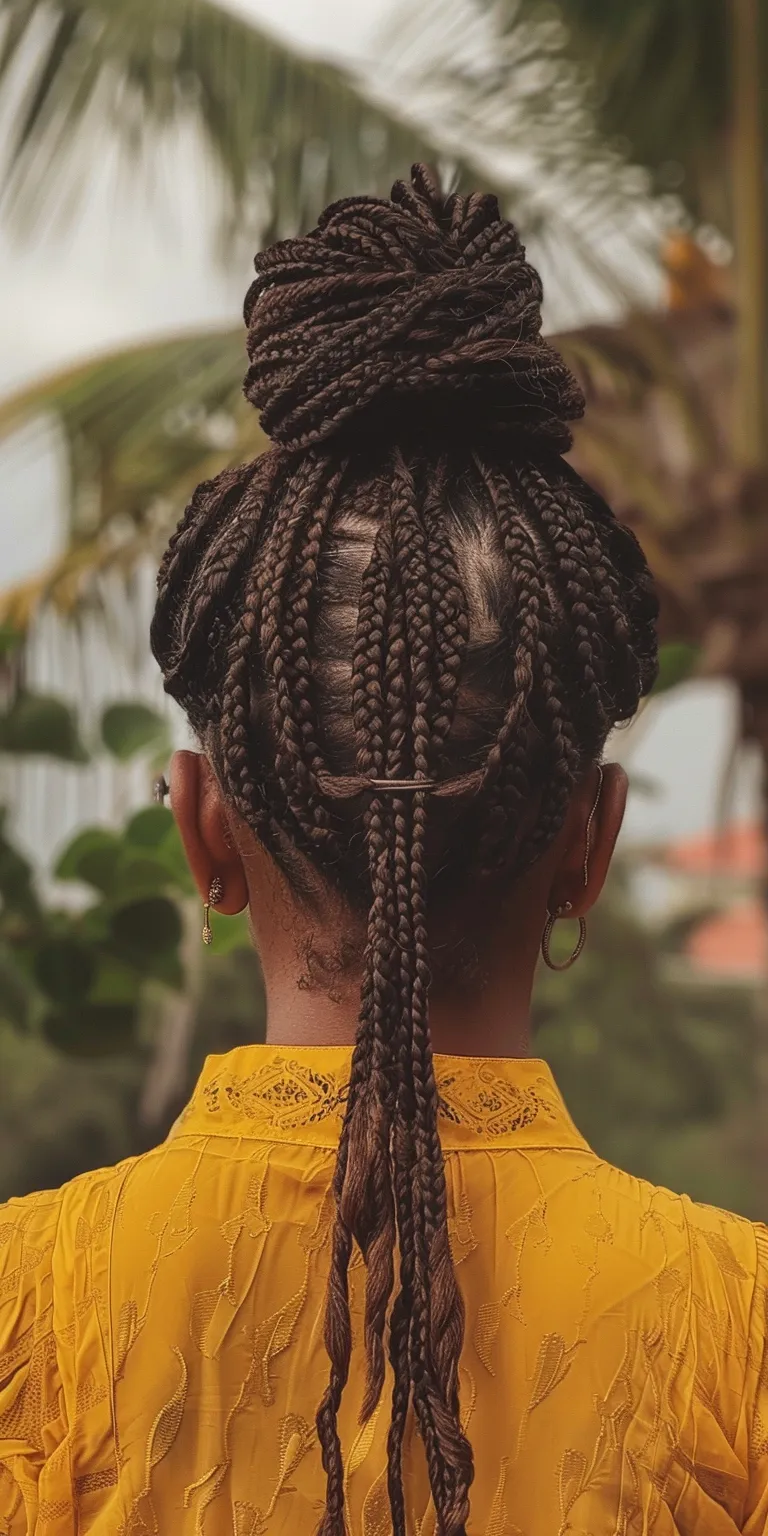 knotless braids hairstyles Hair twists, Boho braids, Crochet Cornrows, Waterfall