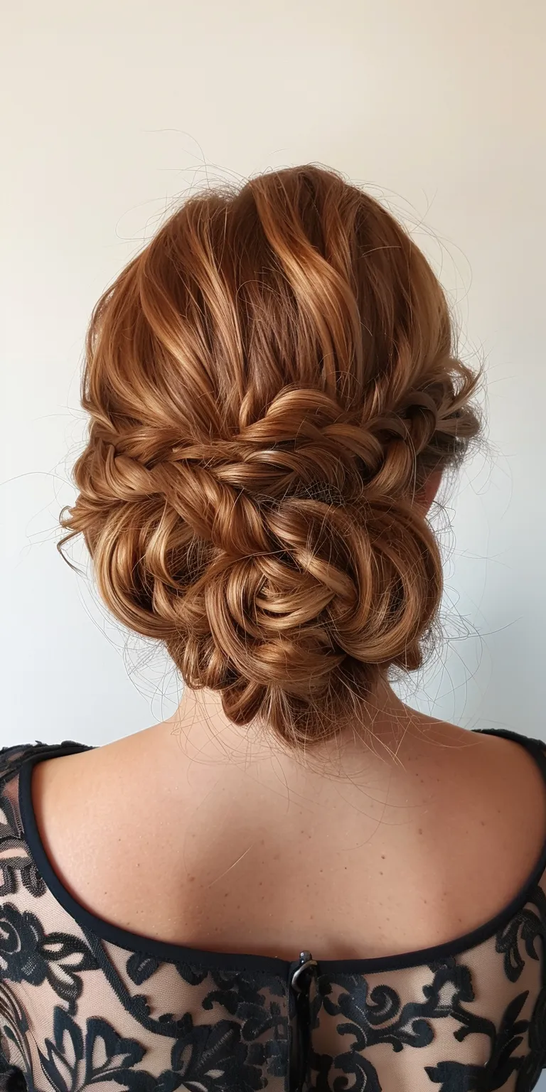 prom hairstyles for short hair Updo, Chignon, French twist, Milkmaid braid, Waterfall braids