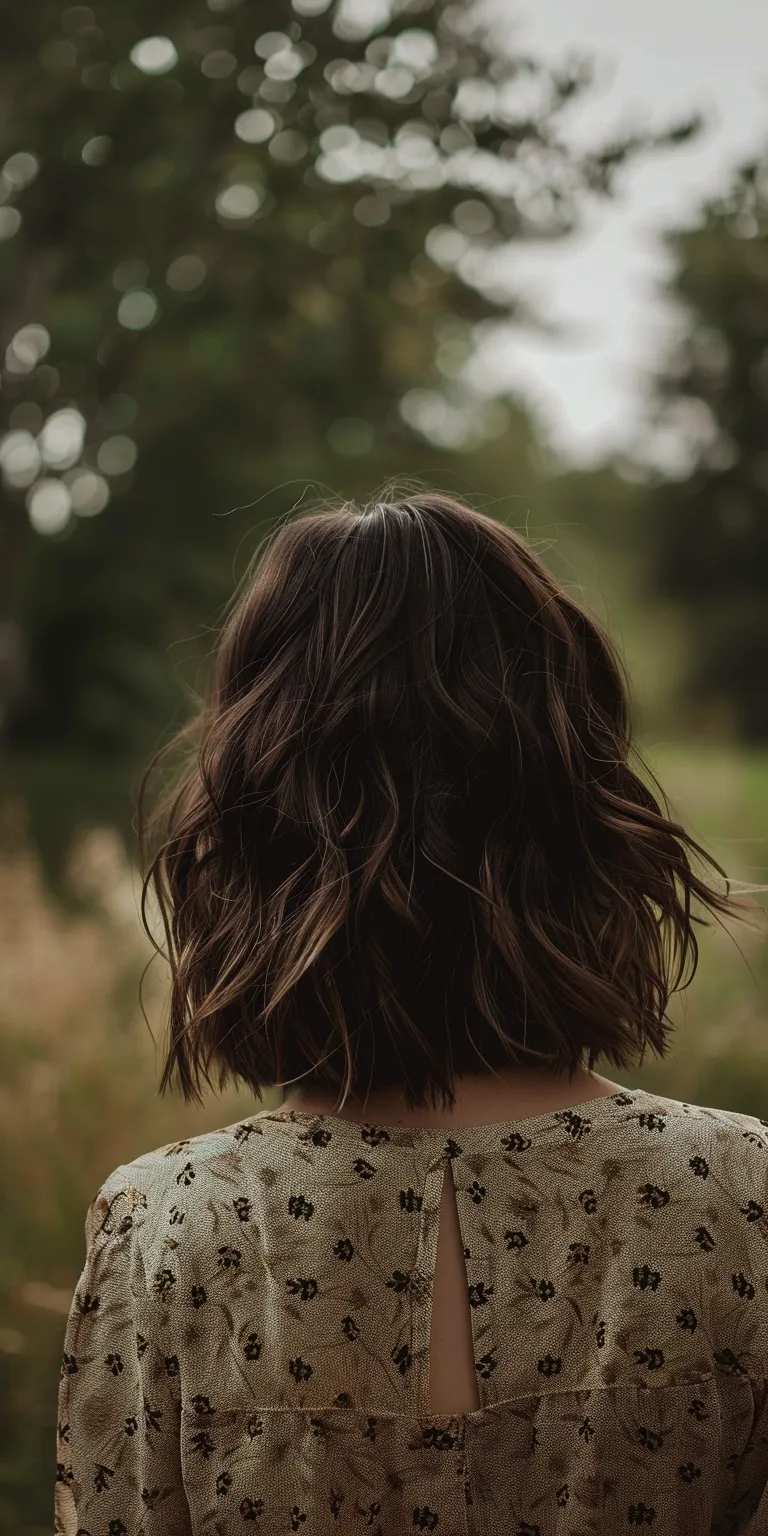 choppy hairstyles Layered hair, Digital perm, Bob cut, Butterfly haircut, Asymmetric cut