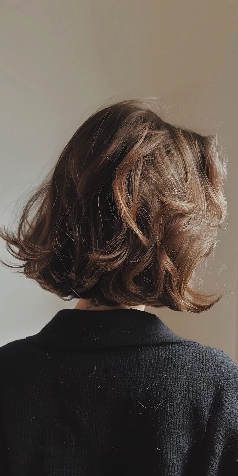 medium layered haircuts Layered hair, Updo, Asymmetric cut, Chignon, Digital perm