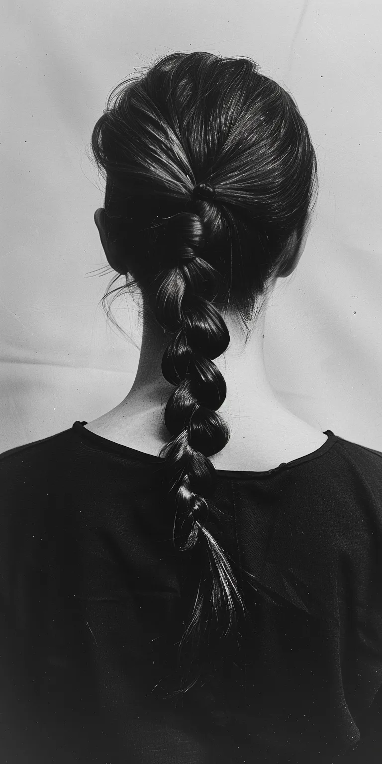 rat tail hairstyle French braid, twist, Braid, Milkmaid Chignon