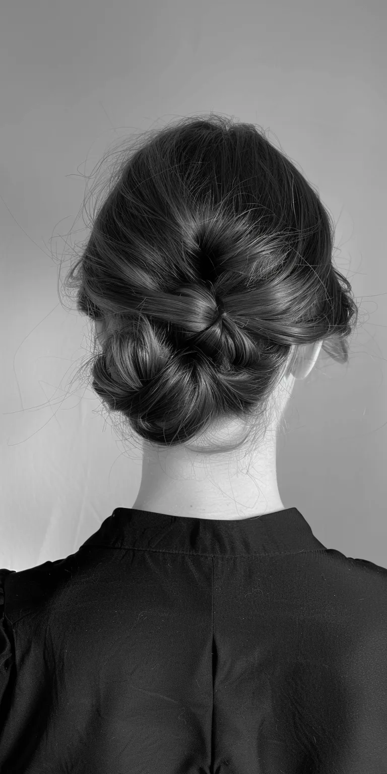 face shapes and hairstyles Chignon, Updo, French twist, Milkmaid braid, braid