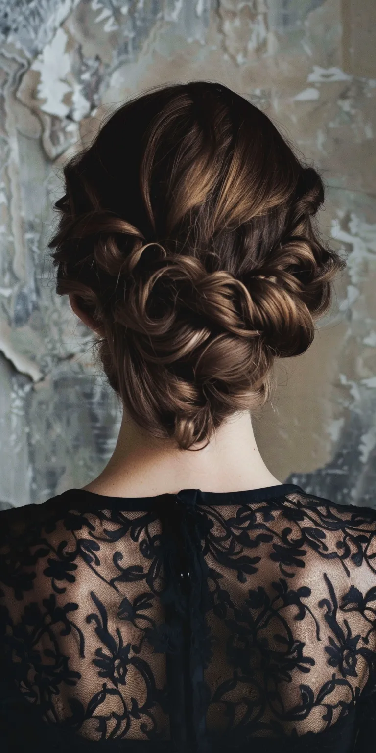 cute updo hairstyles Updo, Chignon, Milkmaid braid, French twist, braid