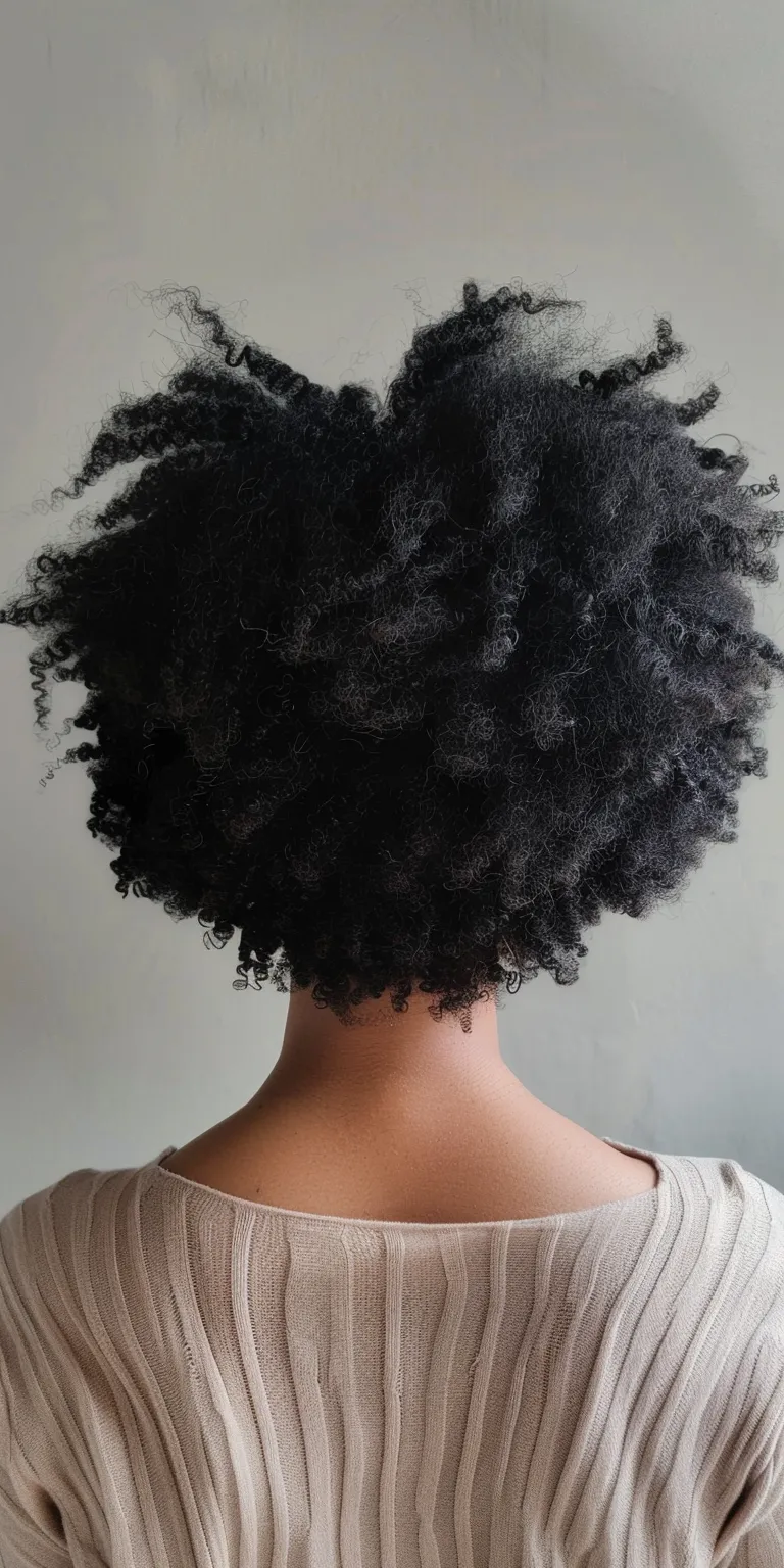 short afro hairstyles Afro puffs, Kinky hair, Digital perm, Asymmetric cut, Short brush cut