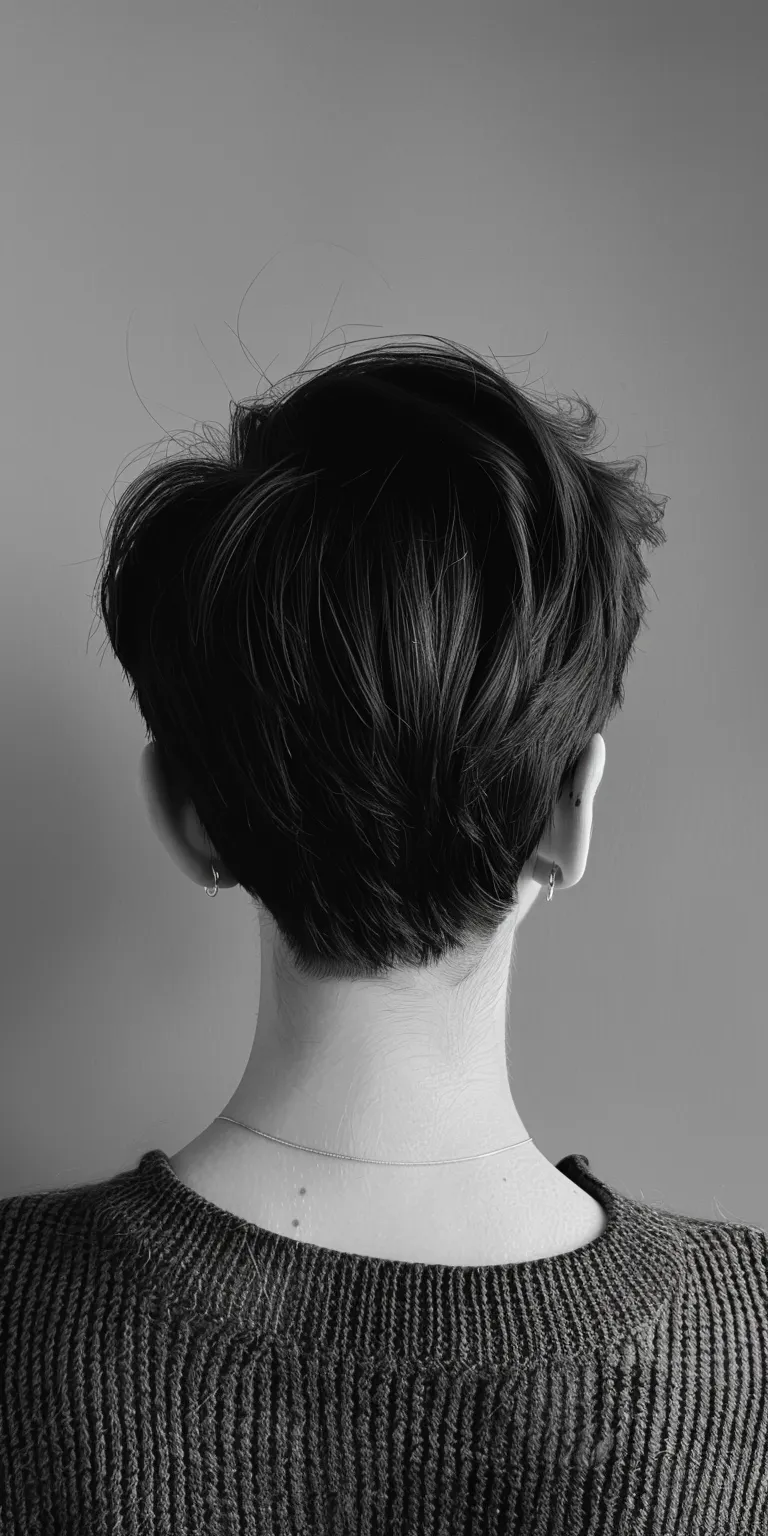 short hairstyles Asymmetric cut, Short brush Chignon, Pompadour, Pixie cut