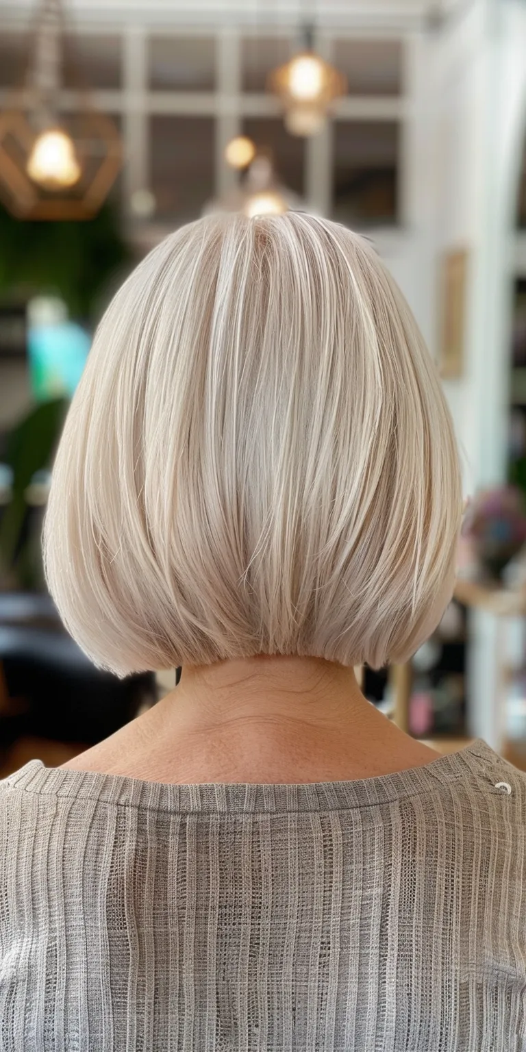 bob haircuts for women Asymmetric cut, Short brush Stacked bob, Bob Professional cut