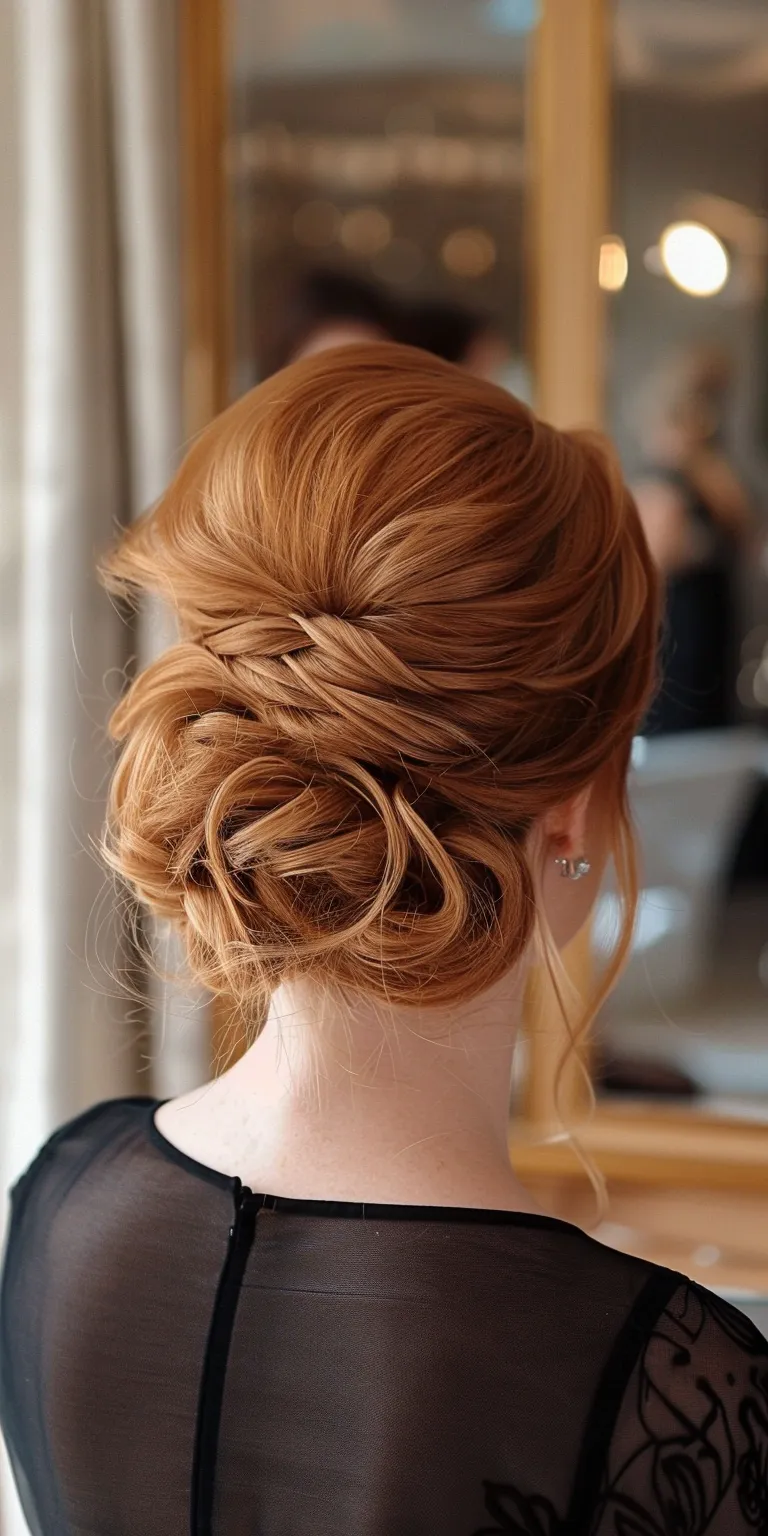 updo hairstyles for wedding Updo, Chignon, French twist, braid, Milkmaid braid