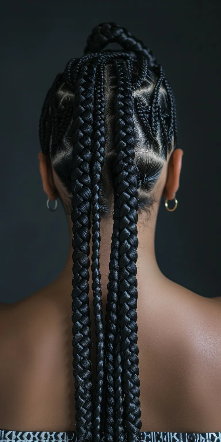 box braids women Waterfall braids, Hair twists, Cornrows, French twist, Braid