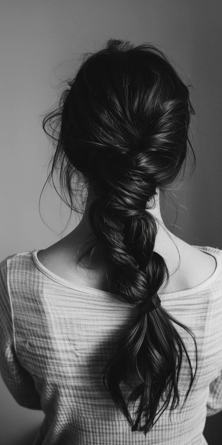 simple hair styles Braid, French braid, Waterfall braids, Chignon, Milkmaid braid