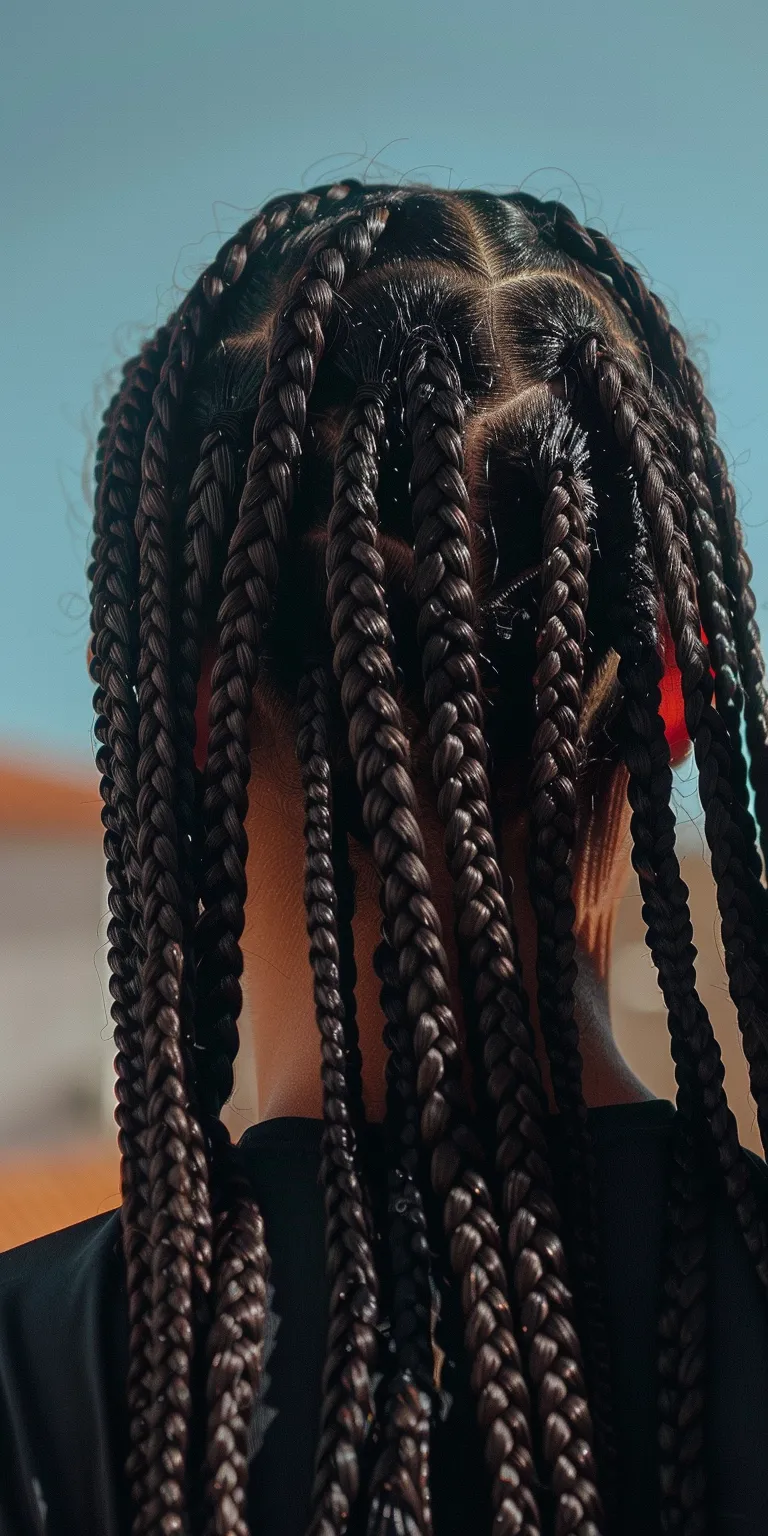 small knotless braids Hair twists, Crochet braids, crimping, Boho Dreadlocks