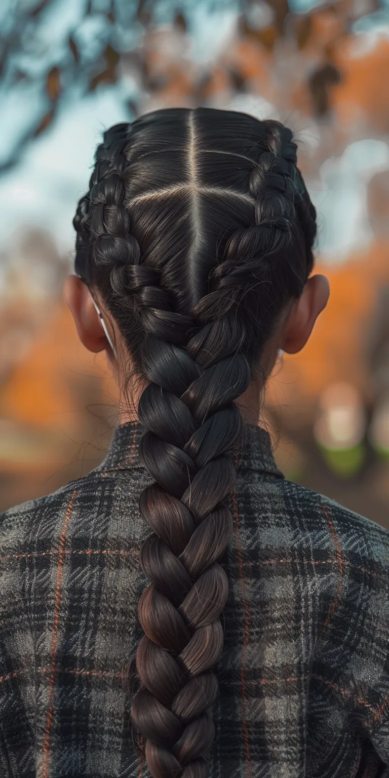 knotless bohemian braids Braid, French braid, Waterfall braids, Milkmaid twist