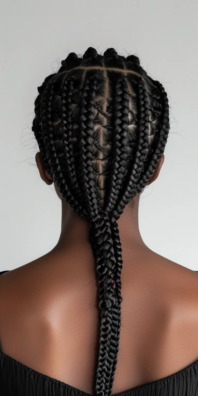 knotless braids hairstyles Hair twists, Waterfall braids, Crochet Braid, Cornrows