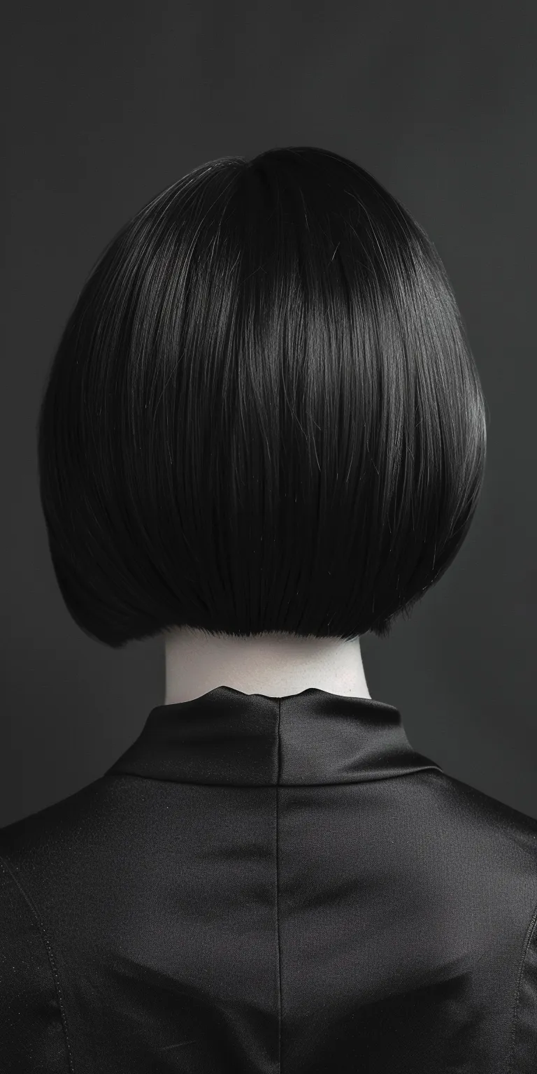 stacked bob haircuts Asymmetric cut, Bob Japanese women's hairstyles, Tonsure, Hime cut