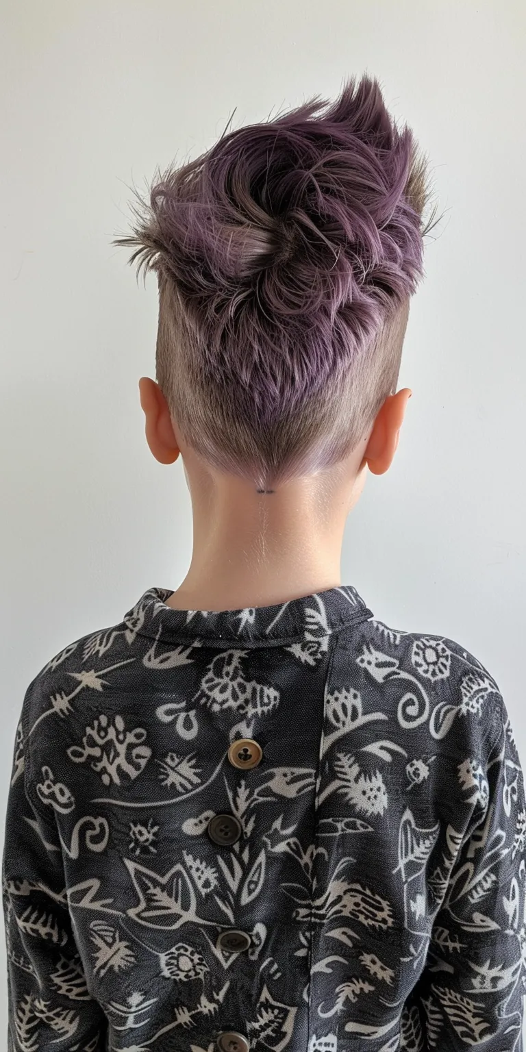 mohawk styles Pompadour, Mohawk, Asymmetric cut, Butterfly haircut, Feathered hair