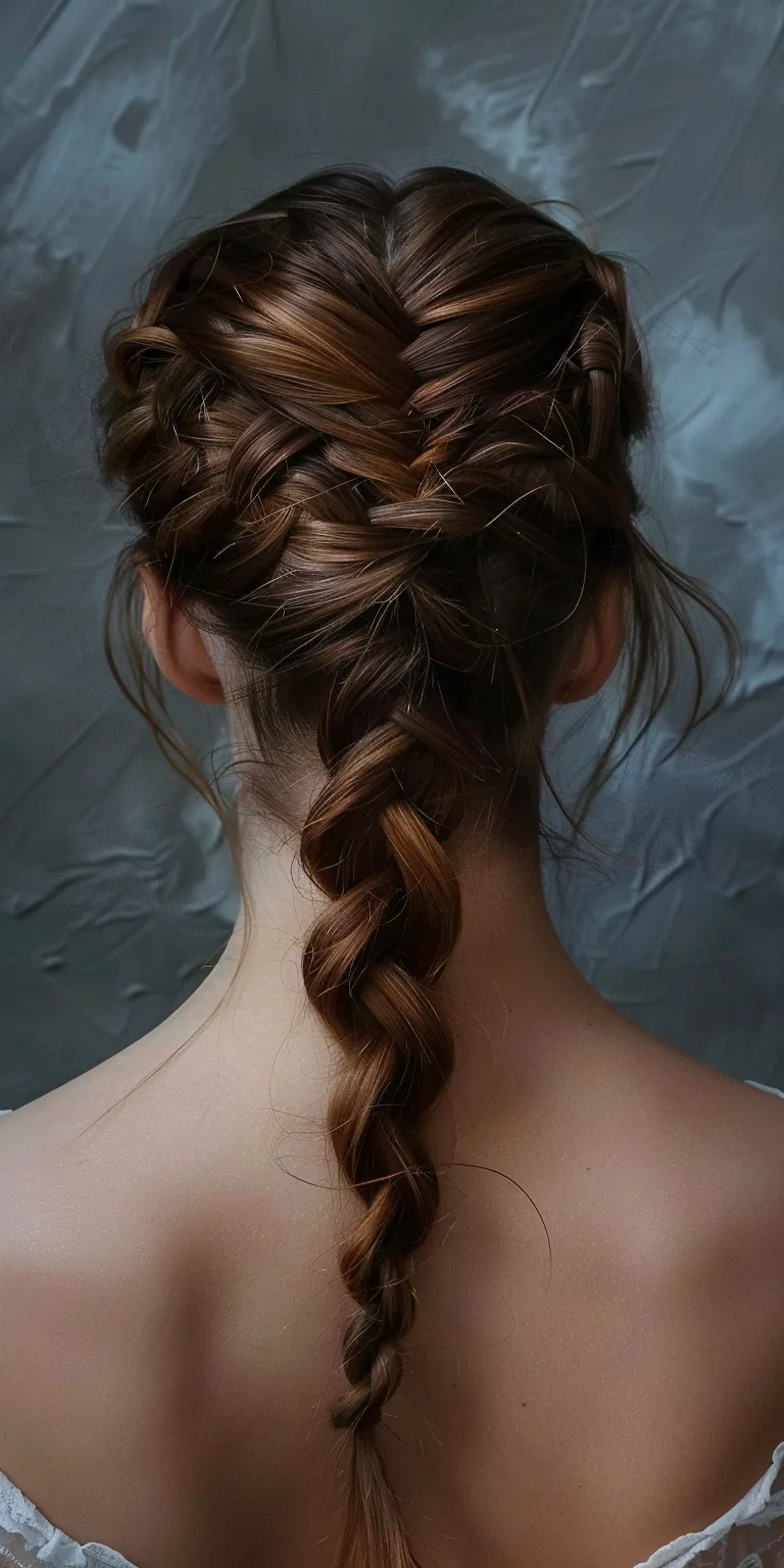 alternative hairstyles French braid, Waterfall braids, Braid, Milkmaid twist