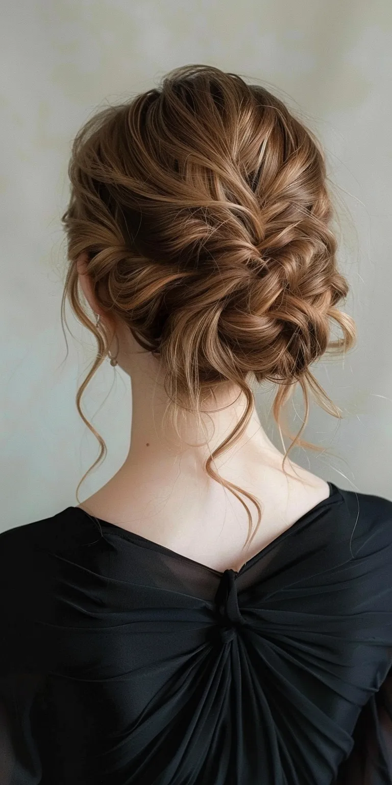 hair up hairstyles Updo, Chignon, Milkmaid braid, French twist