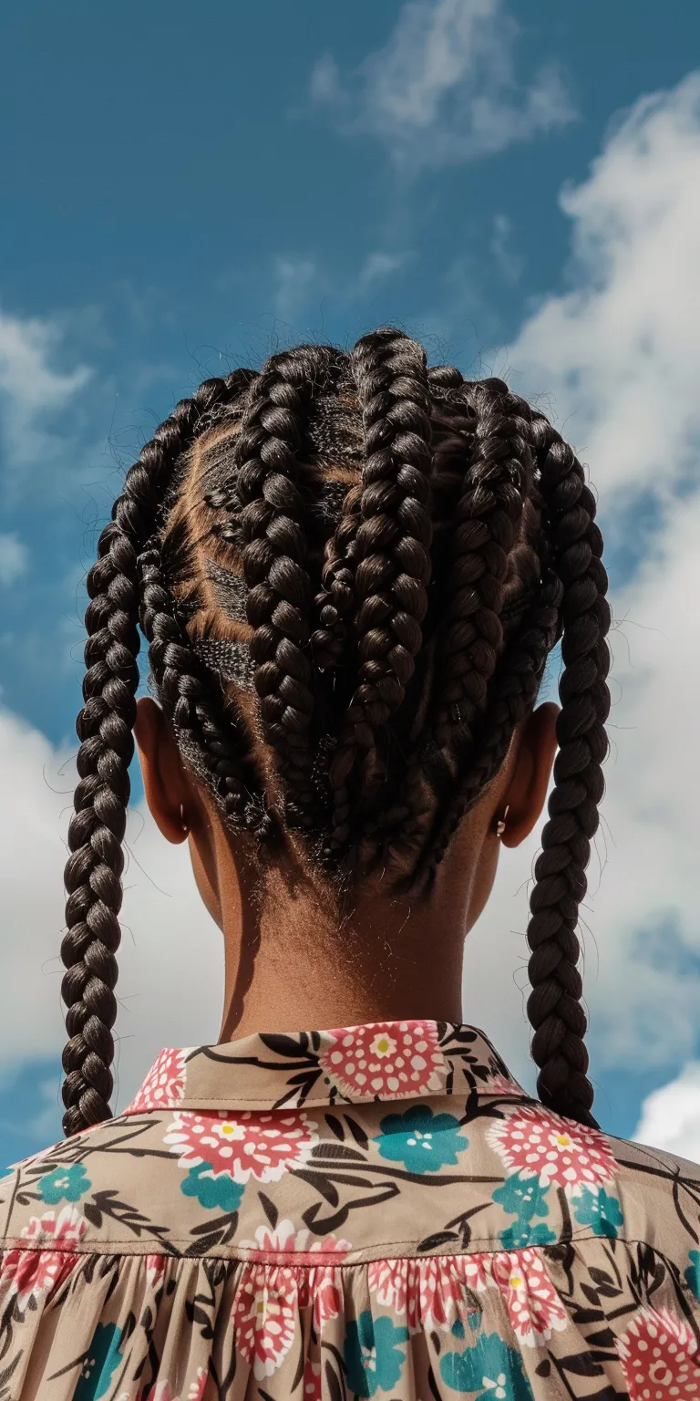 small box braids Cornrows, Hair twists, Crochet braids, Boho Waterfall