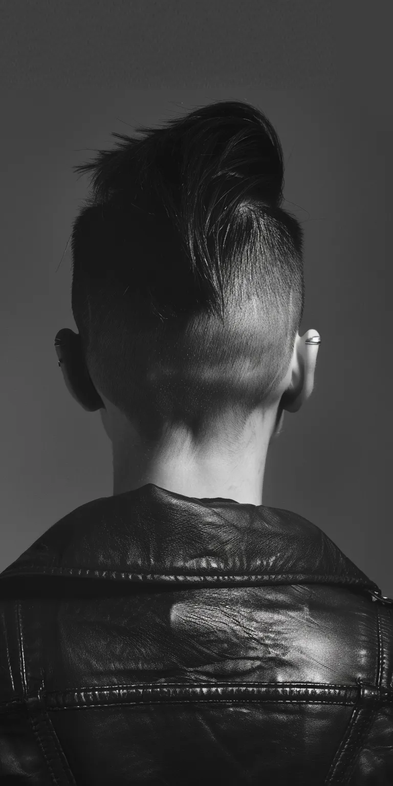 undercut slick back Mohawk, Tonsure, Pompadour, Short and sides, brush cut