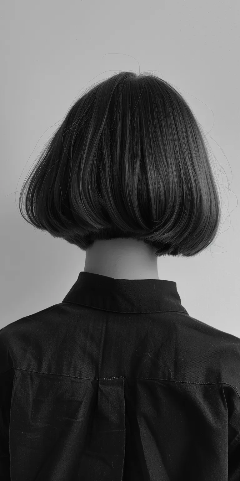 short bobs Asymmetric cut, Bob Chignon, Tonsure, Japanese women's hairstyles