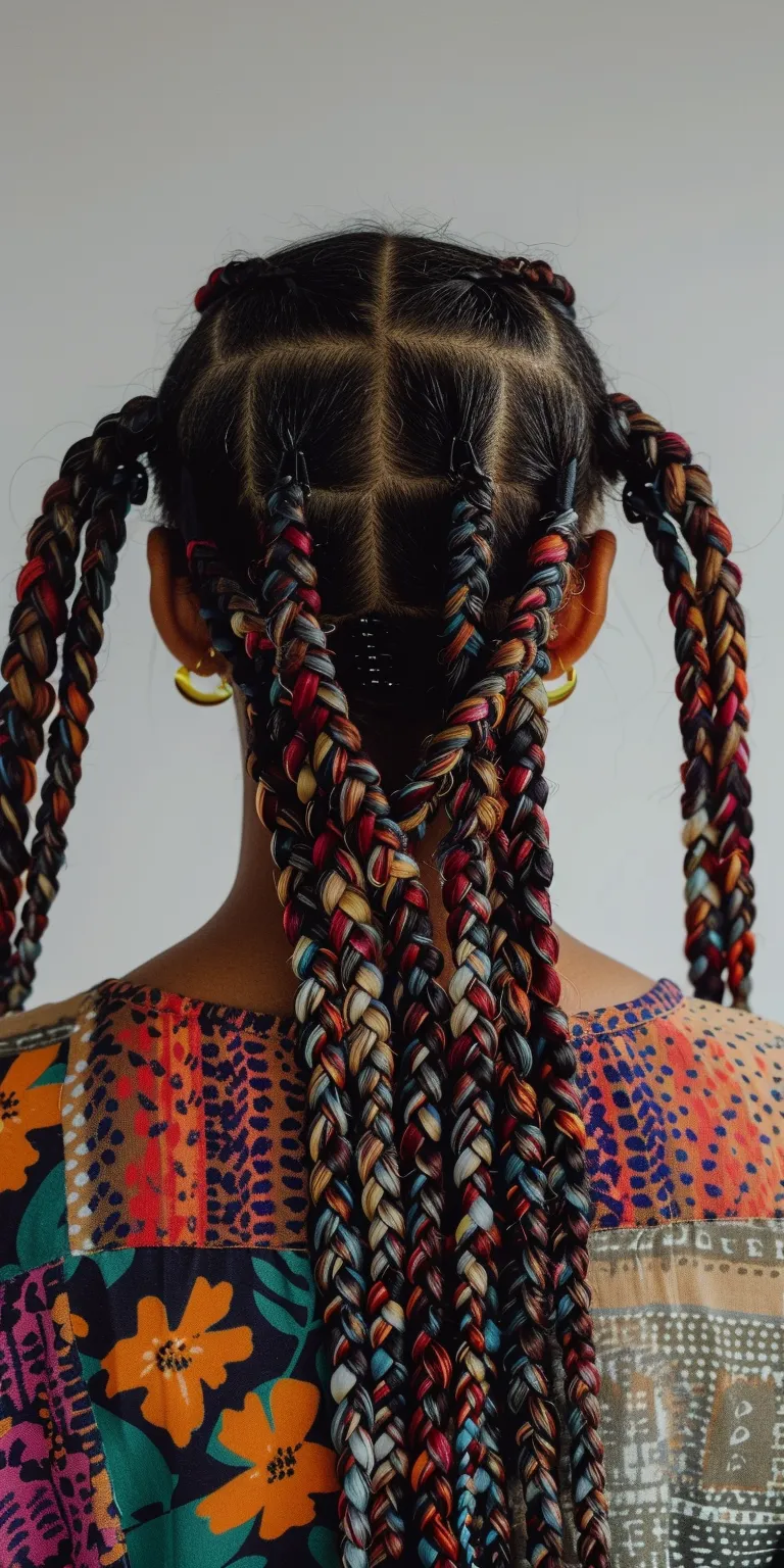 boho knotless braids Boho braids, Hair twists, Waterfall Crochet Cornrows