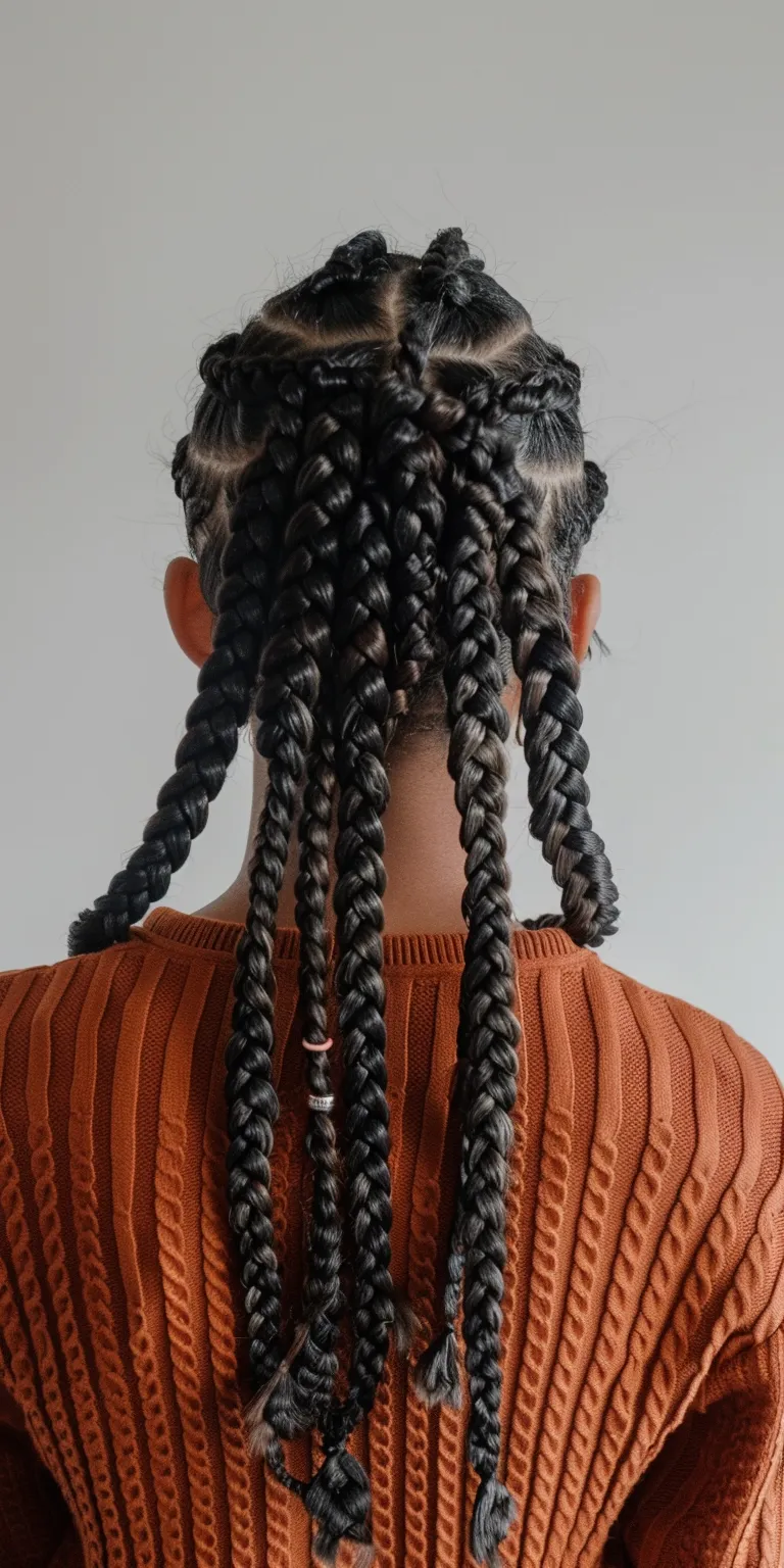 knotless bohemian braids Crochet braids, Hair twists, Waterfall Cornrows, Boho