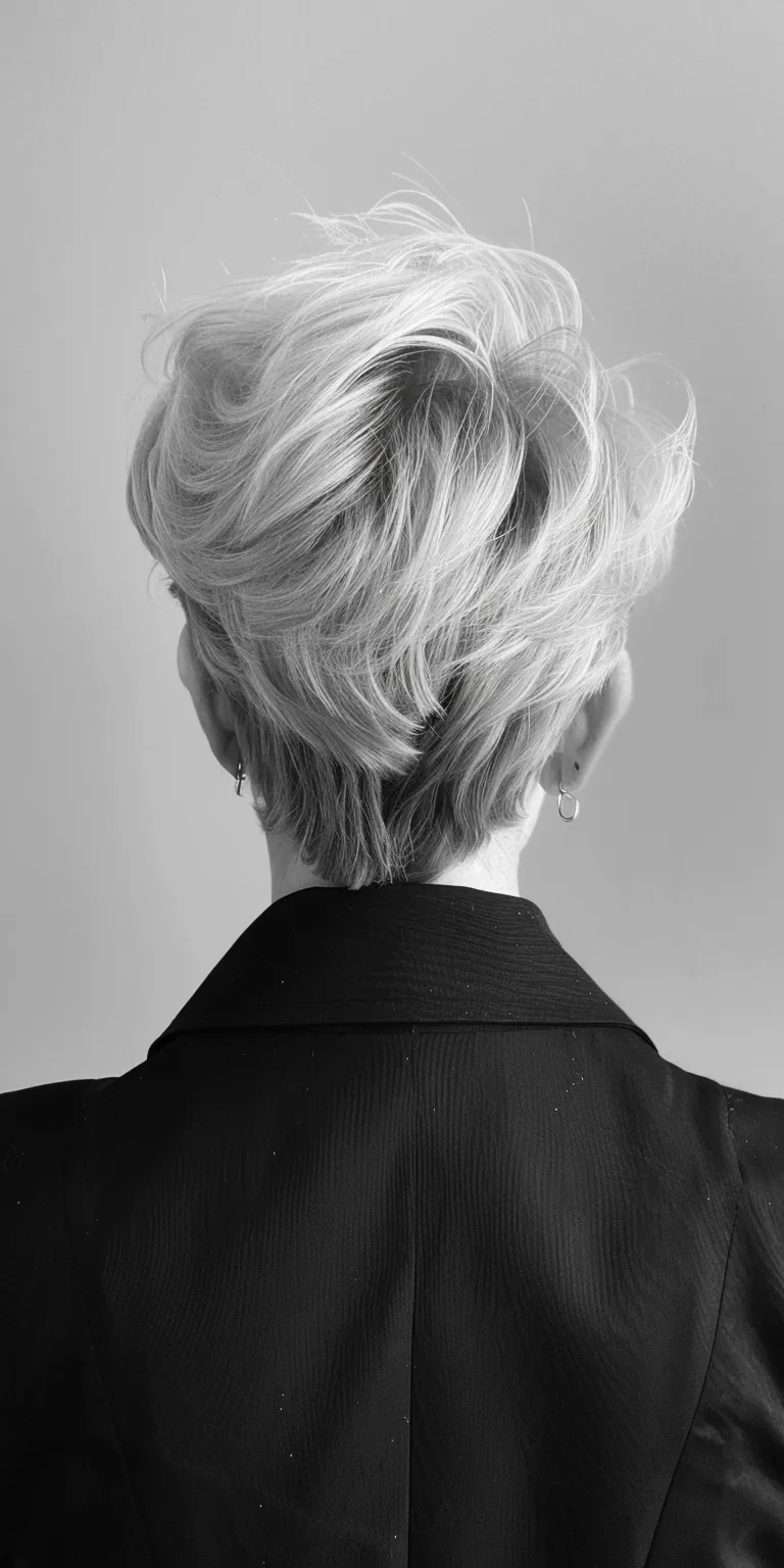 modern haircuts for women Chignon, Asymmetric cut, Updo, French twist, Pompadour