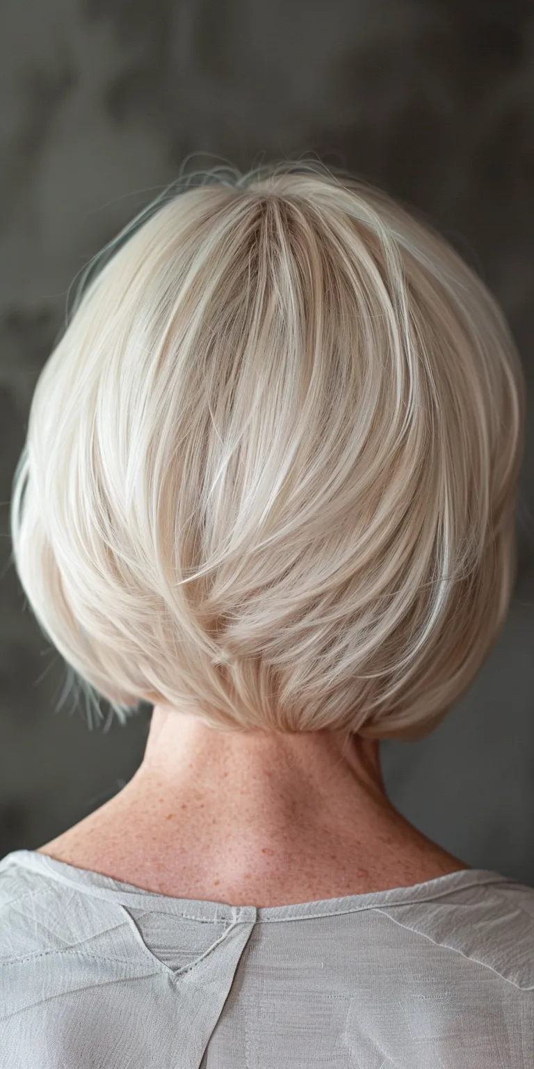 bob style haircuts Asymmetric cut, Bouffant, Pompadour, Chignon, Layered hair