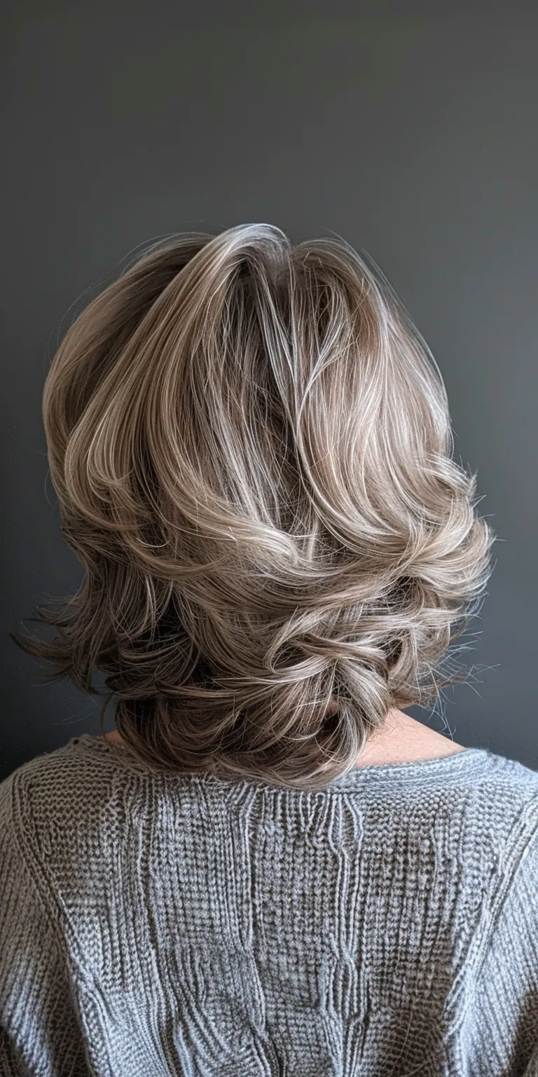 hairstyles for round faces women Digital perm, Layered hair, Asymmetric cut, Professional Short brush cut