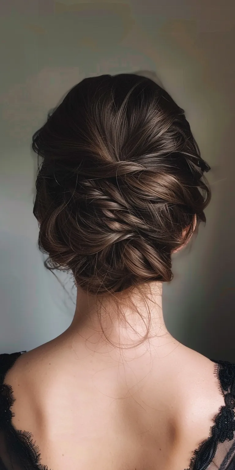 formal hairstyles Updo, Chignon, Ballerina bun, French twist, Milkmaid braid