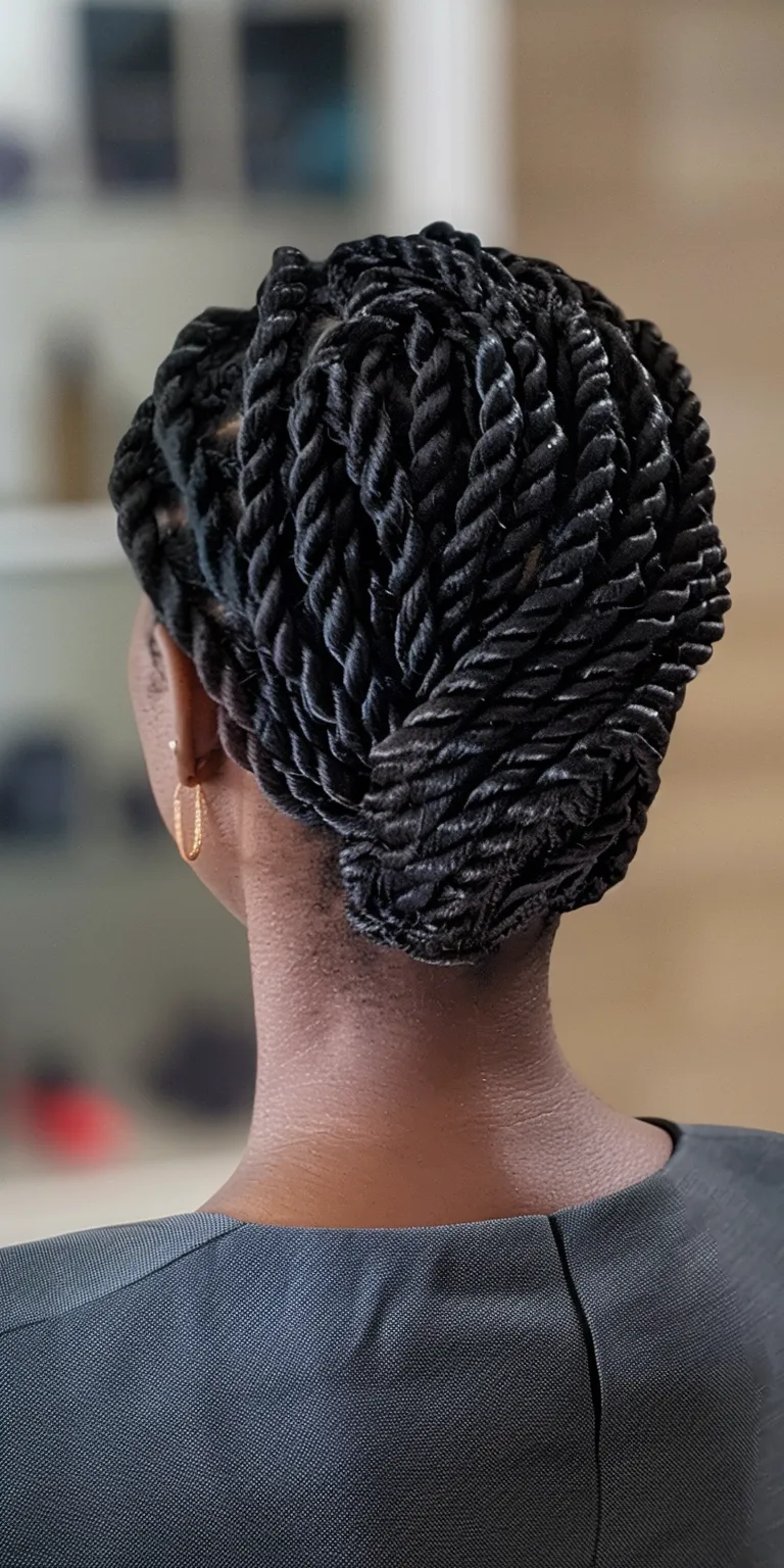 twist hairstyles for women Hair twists, Crochet braids, Waterfall French twist, Finger wave