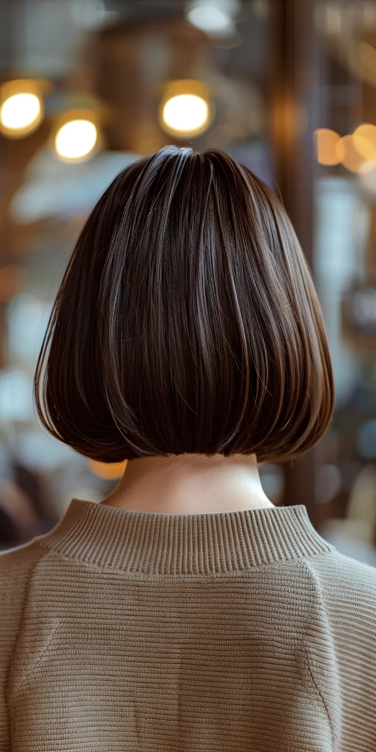 bob cuts Asymmetric cut, Bob Japanese women's hairstyles, Layered hair, Short brush cut