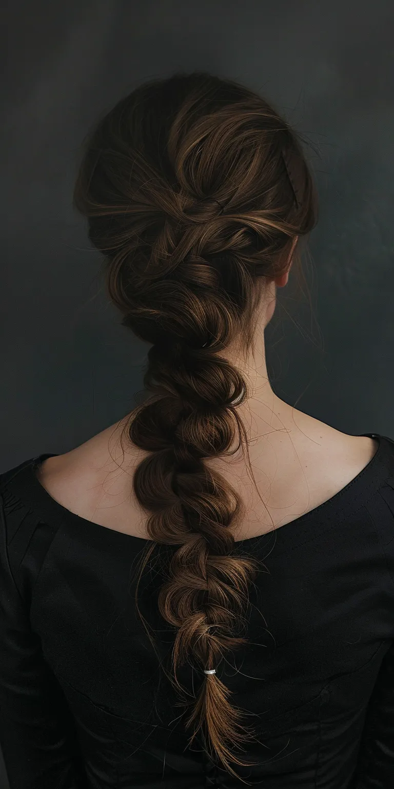 banana clip hairstyles Braid, French braid, Waterfall braids, Milkmaid Updo