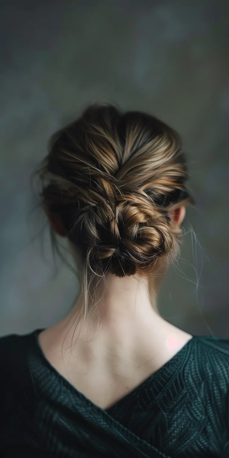 aesthetic hairstyles Updo, Chignon, French braid, Milkmaid twist